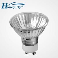 Honeyfly 10ชิ้น Dimmable Gu10 220โวลต์28วัตต์/42วัตต์หลอดฮาโลเจนหลอดไฟ50มิลลิเมตรเกรด C อบอุ่นสีขาวฮาโลเจนจุดไฟกระจกใส