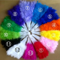 Marabou Feather Fan Vintage พับ Flapper พัดลมมือสำหรับเครื่องแต่งกายเต้นรำแสดง Tea Party งานแต่งงาน Decoration