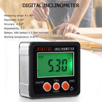 Costel【Inclinometer】Electronicเครื่องวัดมุมเครื่องมือวัดองศาแบบดิจิตอล0-360อะลูมินัมอัลลอยกล่องเอียงแบบดิจิทัลวัดมุมวัดมุมฐานแม่เหล็กเครื่องมือวัด-สีดำ (ไม่มีแบตเตอรี่)