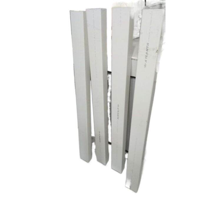 PVC tubular downspout white for hydroponics use. 2.5X4inches 4feet