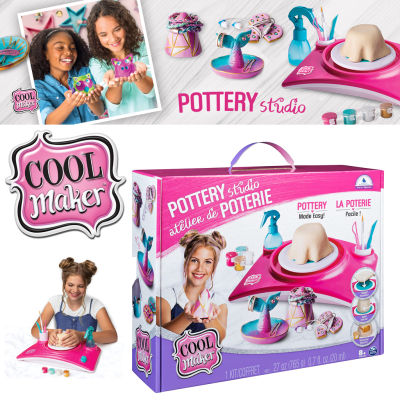 นำเข้า🇺🇸 Cool Maker, Pottery Studio, Clay Pottery Wheel Craft Kit for Kids Aged 6 and Up (Edition May Vary) ราคา 990 - บาท