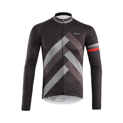 ARSUXEO Mens Cycling Jersey Tops Long Sleeve MTB Shirts Bicycle Clothing Mountain Bike Sportswear Cycling Clothes Quick Dry Z9