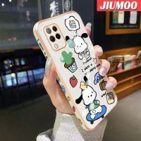 JIUMOO เคสสำหรับ Infinix 10S NFC Hot 10T เคสโทรศัพท์ชุบหรูหรากันกระแทกลวดลายขอบสี่เหลี่ยมเคสซิลิโคนแฟชั่นคลุมทั้งหมดป้องกันเลนส์กล้อง