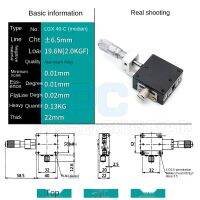 X-Axis Manual Displacement Platform LGX40-L /C/r Optical Precision Fine Tuning โต๊ะเลื่อน Steel Bar Ball Type LGX60