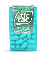 Combo 5 hộp Kẹo TicTac hương vị bạc hà lục 145 g