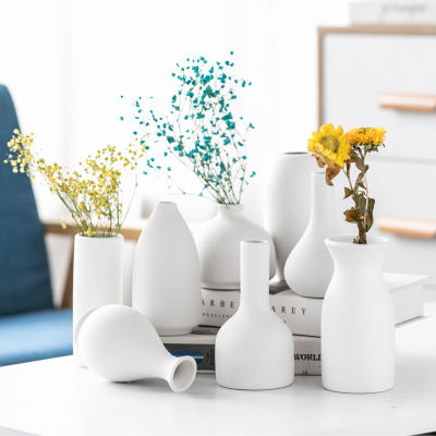 Ceramic Vases,Simple Frosted Ceramic Decoration, Nordic Retro Home Furnishings,White Vase Crafts