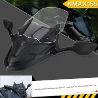 สำหรับ YAMAHA N-Max 155 125 NMAX125 NMAX155 N-MAX155แผงหน้ากากด้านหน้ากระจกบังลมกระจกรถจักรยานยนต์2020-2023กระจกมองหลัง