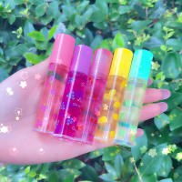 6 Colors Roll-On Fruit Oil Lip Balm Lipstick Moisturizing Mirror Transparent Lip Oil Long Lasting Hydrating Lip Gloss Cosmetics