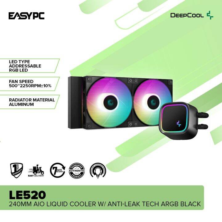 EasyPC Deepcool LE520 / LE720 240mm AIO Liquid Cooler w/ AntiLeak