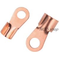 20Pcs OT 100A Non Insuleted Open End Ring Lugs Copper Battery Cable Connector Terminal Crimping 10 25mm2 Wire