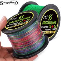 hot！【DT】 Sougayilang Fishing 550M 350M 150M Multicolour PE Braided Wire X4/X8/X12 Strand Super Multifilament