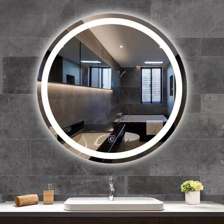 BathKu LED Mirror Wall Mirror Vanity Mirror Bathroom Lampu Cermin ...