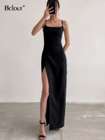 【HOT】❀♙■ Bclout Spaghetti Backless Split Bodycon Ankle-Length Evening 2022