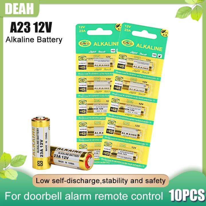 10PCS A23 23A 12V Alkaline E23A MN21 MS21 V23GA A23L A23S For Doorbell ...