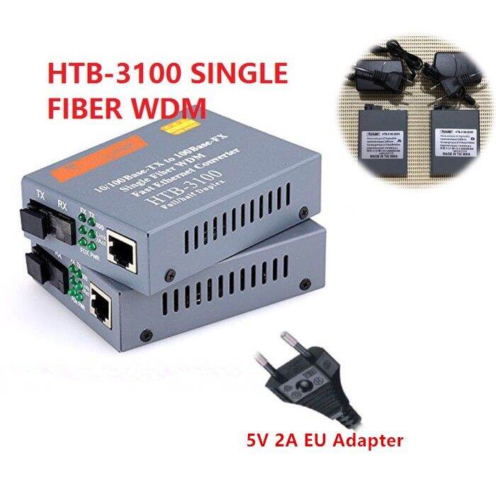 Media Converter HTB-3100 HTB3100 A+B Fiber Optic Optical Netlink 10 ...