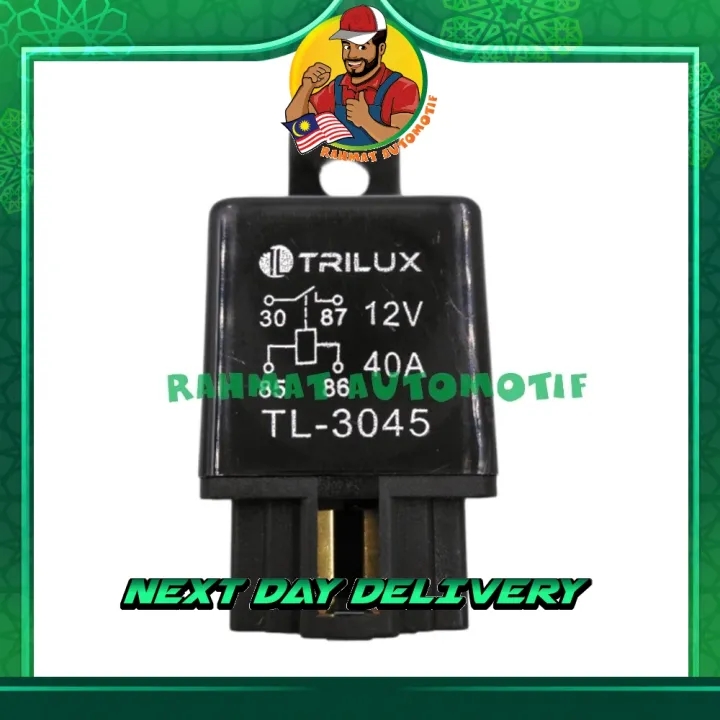 12V 24V Lamp Relay Proton Saga Wira Kancil Aircond Relay Fuel pump