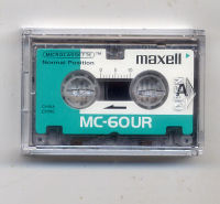 ตลับเทปใหม่  maxell microcassette MC-60 เทปคาสเซท