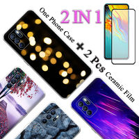 เคส6Z แบบ2 IN 1 OPPO Reno ใส่โทรศัพท์น่ารักมาพร้อมกับหน้าจอเซรามิกโค้งสองชิ้น