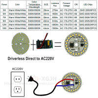 AC 220v 12W 44mm led pcb with integrated IC driver for bulb light, Warm white white driverless aluminum plate board, free ship