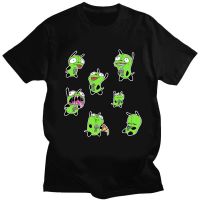 เสื้อยืดกราฟิก Zim Invader Gir ภาพ Zim ผู้บุกรุกตลก