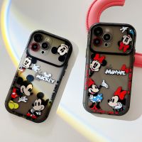 วินโดวส์เคสโทรศัพท์การ์ตูนมิกกี้และมินนี่กันตกสำหรับ iPhone X, XR, XS Max, 11, 12, 13, 14ซีรี่ส์