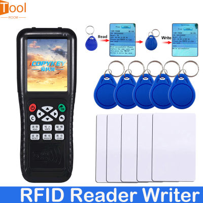 เครื่องถ่ายเอกสาร RFID สมาร์ทการ์ดถอดรหัสเต็มรูปแบบพร้อมคีย์การ์ด3 5 8ภาษาอังกฤษเวอร์ชั่นไอซีเอ็นเอฟซีใหม่ล่าสุดเครื่องทำสำเนา ID เครื่องอ่าน