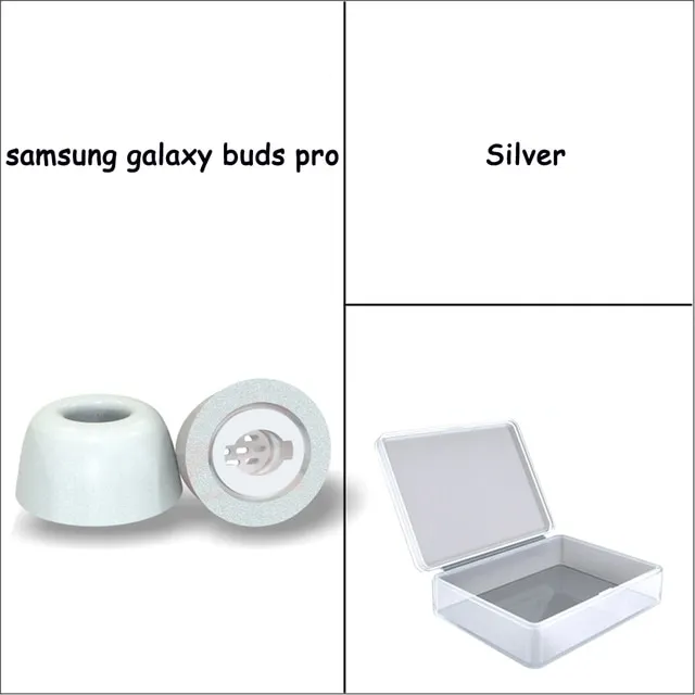 1 Pair Memory Foam Ear Tips For Galaxy Buds Pro TWS Earphone AntiSlip