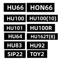 Lishi 2 In 1 HU64เครื่องมือ HU66 HU83 HU92 HON66 2in1 (10) TOY2 HU101 HU100R (8) HU100