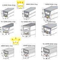 LED Tape Neon Flex Profile  5V 12V 24V Progrmmable Strip Matte Diffuser.Flexible Recessed Linear Bar Light Waterproof Channel Adhesives  Tape