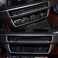 ：》“{： Car Central Control Air Outlet CD Panel Decorative Trim Bright Stickers For BMW 10-16 Models 5 Series F10 F11 520Li 525Li 528Li