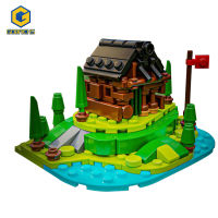 Gobricks MOC Microscale Mountain Cabin อิฐ Creative Building Block ของเล่นเพื่อการศึกษาเด็กวันเกิดของขวัญ Juguetes