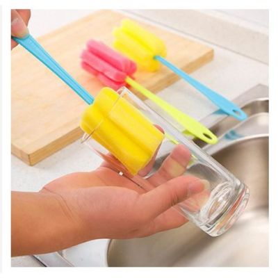 Fayes Bottle Brush Sponge Bottle Cleaner Sponge Stick Sponge Washing Glass Cleaner U72 U123