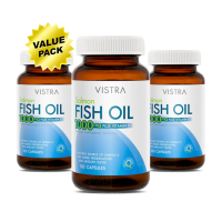 Vistra Salmon Fish Oil 1000mg 3x100 Capsules วิสทร้า น้ำมันปลาแซลมอน