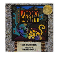 English original smoke night smoky night kaidick Gold Award childrens Enlightenment learning picture book picture story book famous artist Eve Bunting illustrator David Diaz