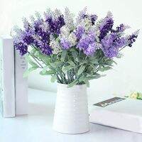 Fancy Provence Lavender Artificial Flowers Purple White Novelty Design Silk Flower for Wedding Home