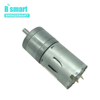 Bringsmart Gear Motor 12 volt DC Micro Gearbox Reducer Low Speed Reduction Electric Motor for Smart Car Mini Tools JGA25-370