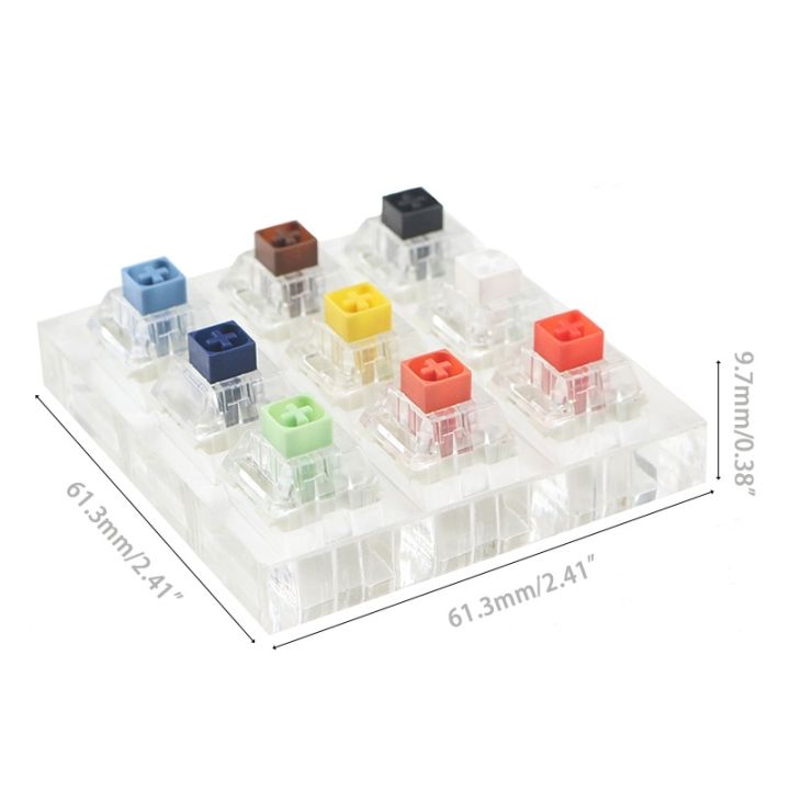 kaihua-mechanical-keyboards-9-key-tester-acrylic-base-black-keys