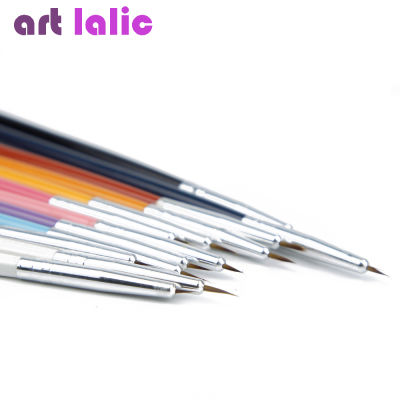 12PcsLot Nail Art Brush Design Brushes Pen Fine Details Liner Tips Drawing Paint Set Tool