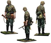 1/24 75mm 1/18 100mm Resin Model Kits World War II Germany Field Soldier Figure Unpainted No Color RW-072