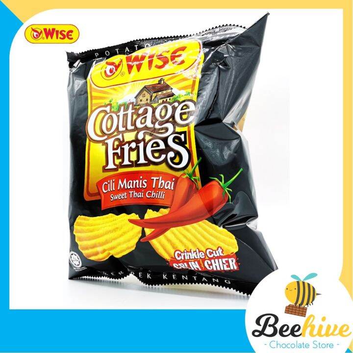 Wise Cottage Fries Potato Chips Sweet Thai Chilli 65g (Expiry 30 May 2021) Lazada