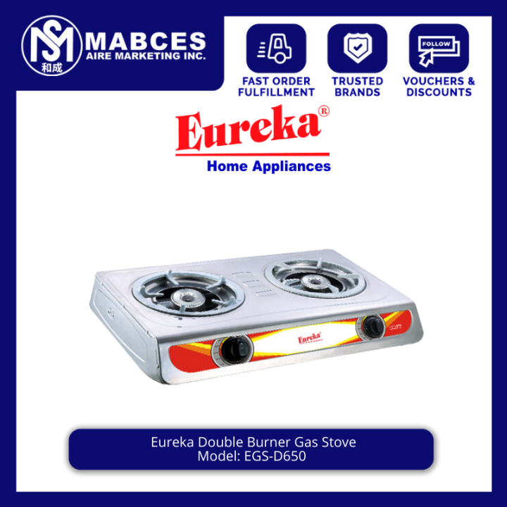 Eureka Double Burner Gas Stove EGSD650 Lazada PH
