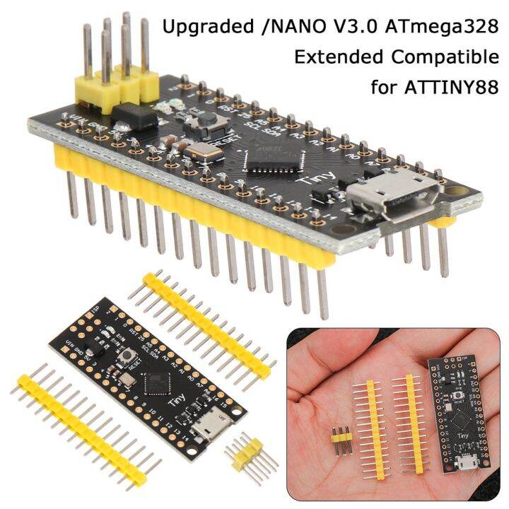 K8SEQ ของใหม่ สำหรับ Arduino ไมโคร การ ATTINY88 คณะกรรมการพัฒนา อัพเกรด ...