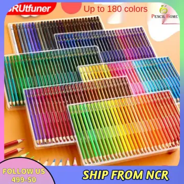 48/72/120/180pcs Brutfuner Oil Color Pencils Color Pencil Set Watercolor  Drawing Colored Wood Colour Coloured Pencils