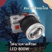 ไฟฉายคาดศีรษะ LED ( รุ่นHS-20) 800 วัตต์ กันน้ำ เปลี่ยนไฟ 3 สี ใช้งานลุยฝนได้เลย มีถ่านพร้อมสายชาร์จและสายสะพาย