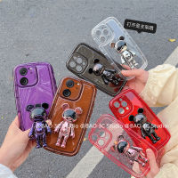 เคส Phone Case Xiaomi13T Xiaomi 13T Pro 5G Redmi 12 4G Ins เคส มือถือโปร่งแสงแฟชั่นที่สร้างสรรค์การ์ตูนใหม่ป้องกันการหล่นเคสนิ่ม2023น่ารักลายรักที่ตั้งรูปหมี