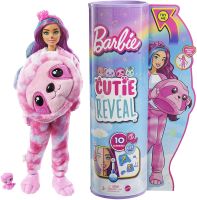 Barbie Cutie Reveal Doll, Fantasy Series Sloth Plush Costume, 10 Surprises Including Mini Pet &amp; Color Change บาร์บี้รุ่นล่าสุด งอได้ เปลี่ยนสีได้ มีชุดแฟนซี น่ารักสุดๆ กล่องใหญ่มากคะ