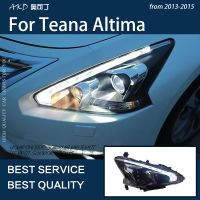 ♟✵ Car Lights For Teana Altima 2013-2015 LED Headlights DRL Fog Lamp Dynamic Turn Signal Projector Lens Accessories Upgrade