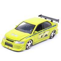 ไม่กล่อง Jada 1:24 Rsuitable Fo Acer Brian S Mitsubishi Lancer Evolution VII ขนาด Diecasts และของเล่นยานพาหนะโมเดลรถยนต์ขนาดย่อของสะสม