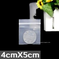 4x5cm Thicker For 100x Clear Powder Bag Sealed Zipper Bags Jewelry Folder Cloth Pouches Flat PE Ziplock Storage Packing 20C Food Storage Dispensers