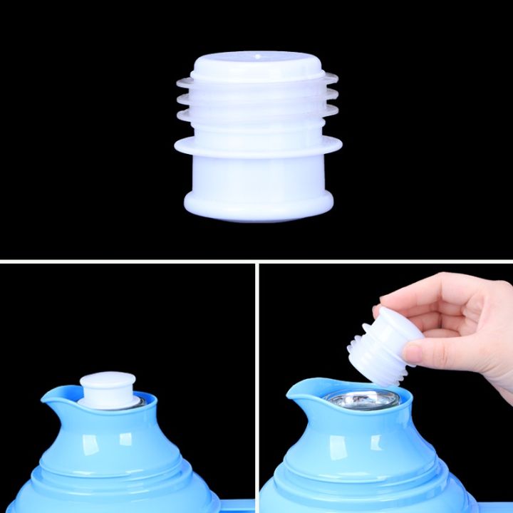 1Pc Random delivery Food Grade Silicone Thermos Plug Cap Stopper Bottle Lid  Replacement Kettle Parts